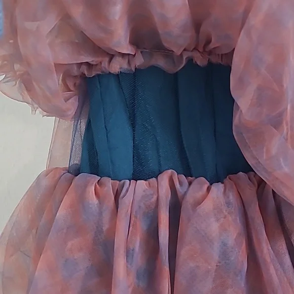 Lola + The Boys Pink and Blue Ruffle Dress Size 6 - Picture 10 of 10